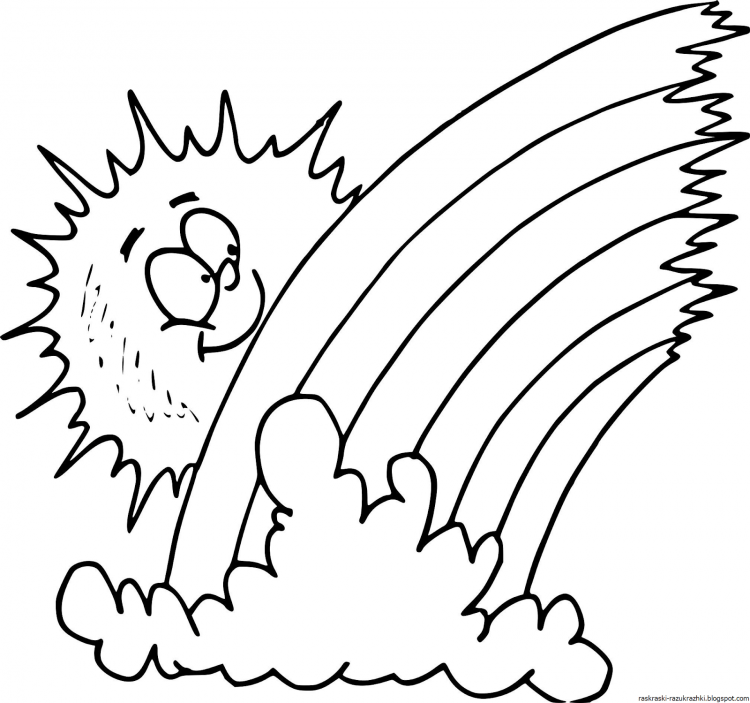 Радуга для раскрашивания