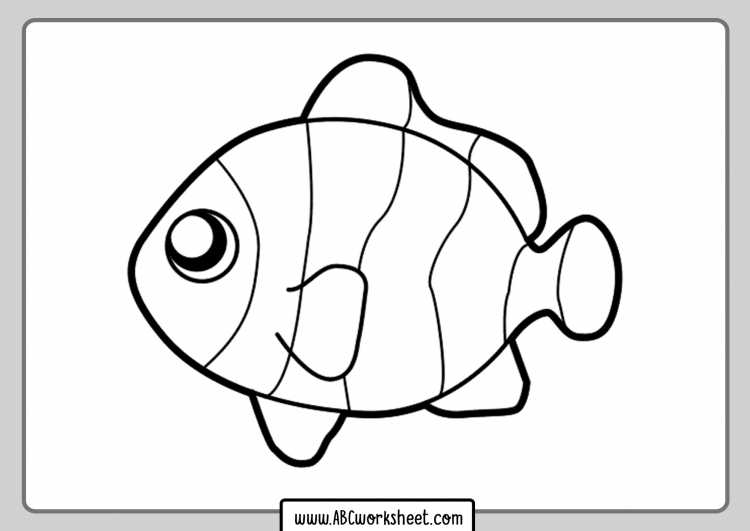 Раскраска рыба тунец