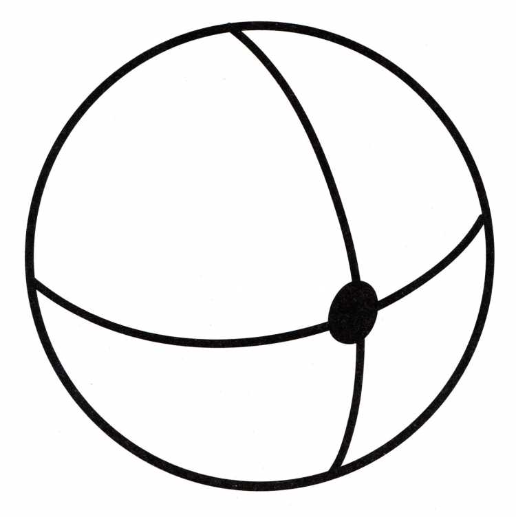 Мяч раскраска