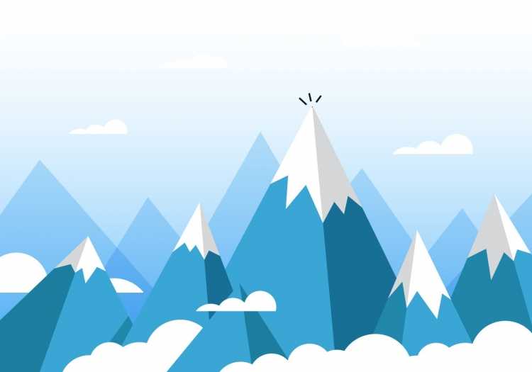 Вектор гора Эверест Эверест