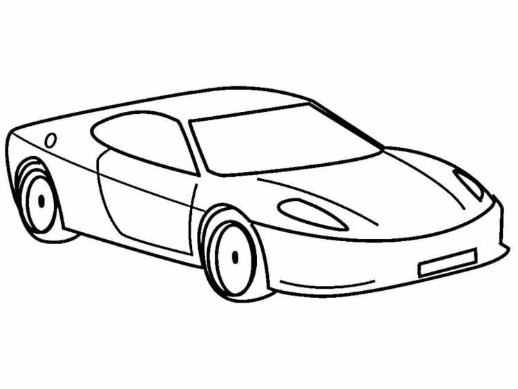 Автомобиль раскраска для детей