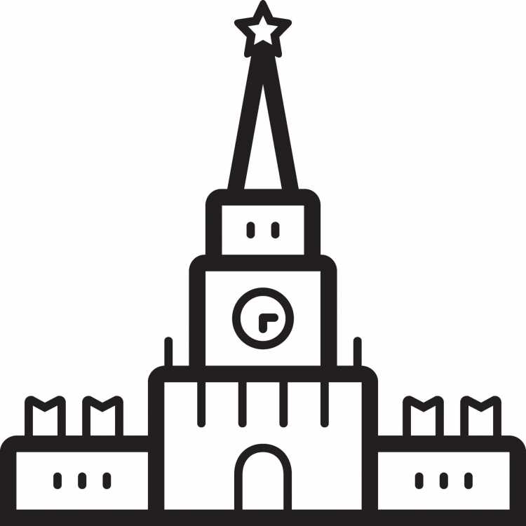 Храм Василия Блаженного вектор