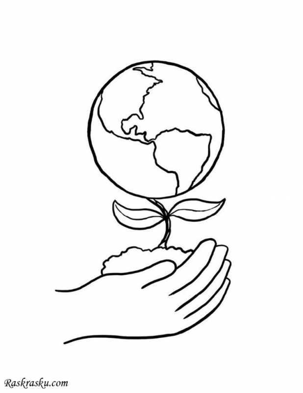 Планета земля раскраска