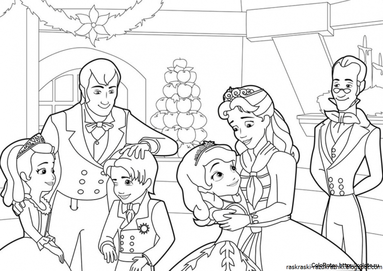 Раскраска семья