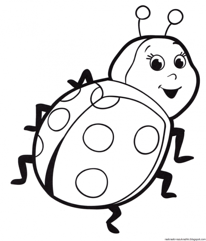 Гастон Божья коровка раскраска
