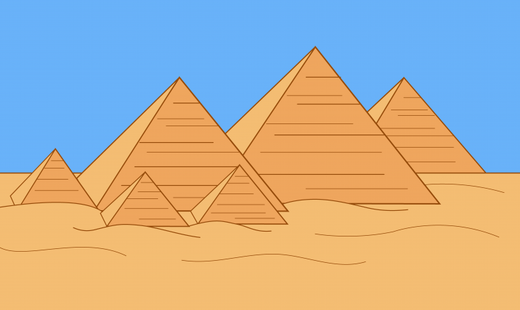Пирамиды Египта рисунок