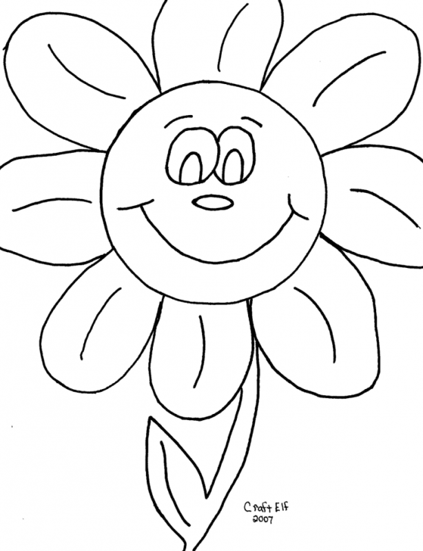 Трафарет ромашки