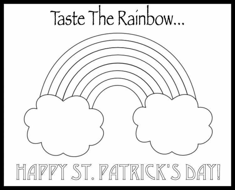 Радуга раскраска для детей