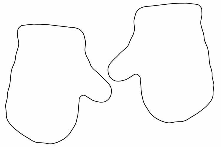 Трафарет рукавичка для вырезания