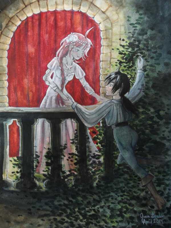 Ромэо и Джульетта на балконе