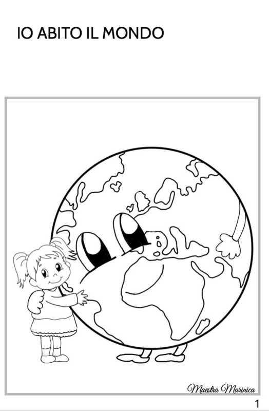 Международный день земли раскраска