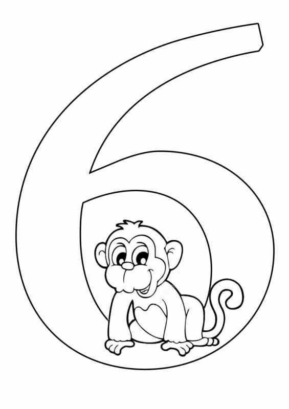 Раскраска цифры