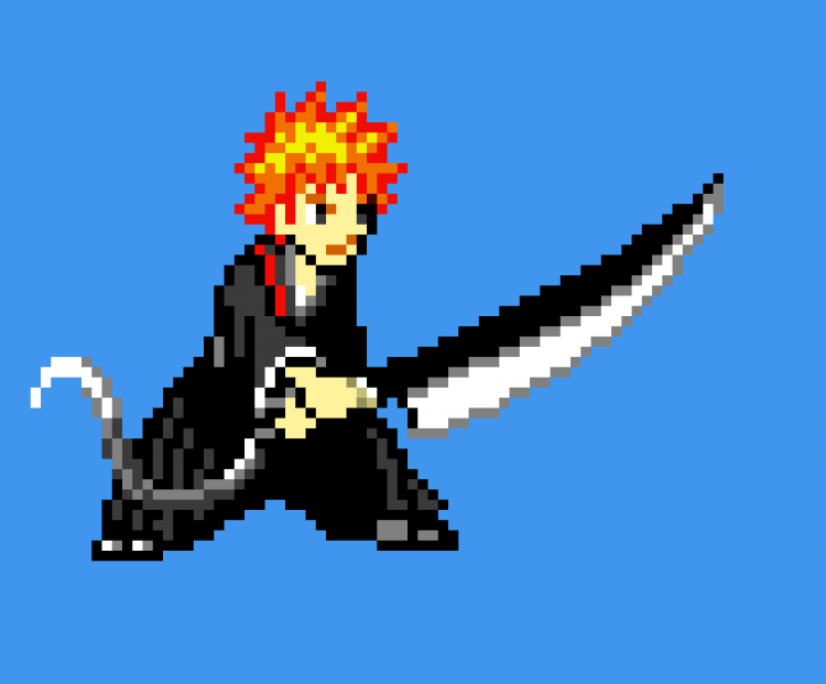 Аниме Наруто пиксель