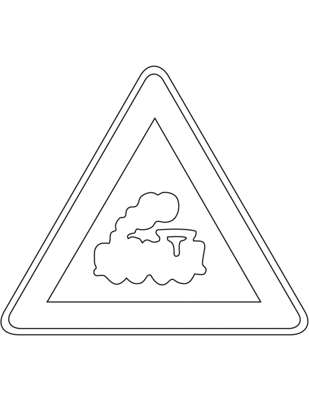Раскраска знаки дорожного движения для детей