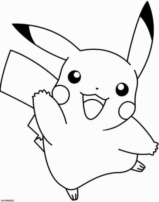 Раскраски покемоны Пикачу
