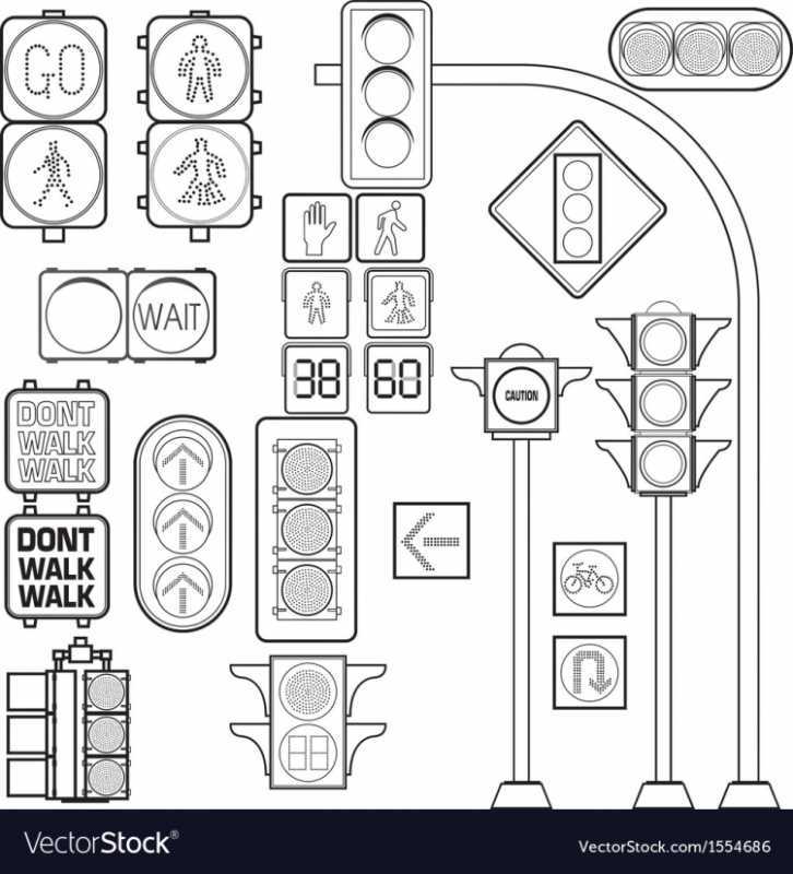 Дорожные знаки раскраска