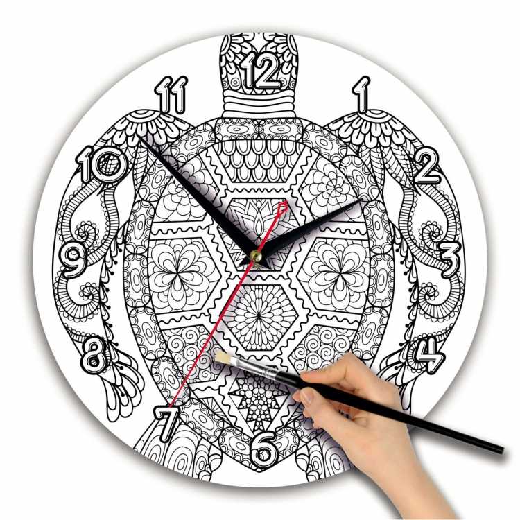 Поэтапное рисование часов для детей