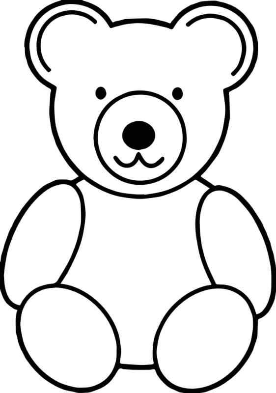 Контур мишки для аппликации