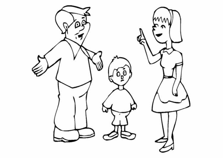 Рисунок моей семьи 3 человека