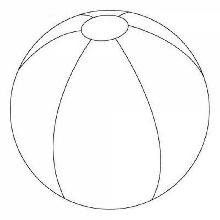 Мяч раскраска