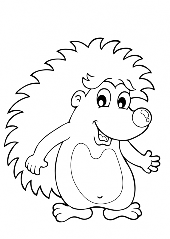 Раскраска Ёжик