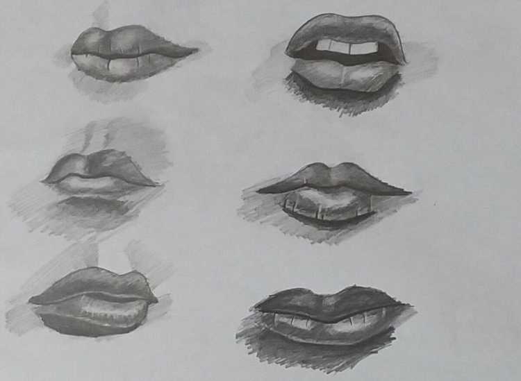 Рисование губ