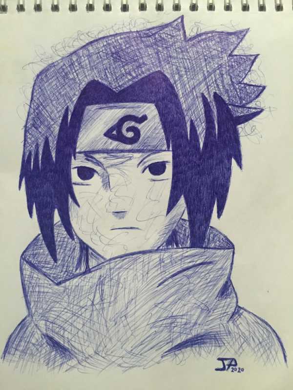 Саске из Наруто эскиз