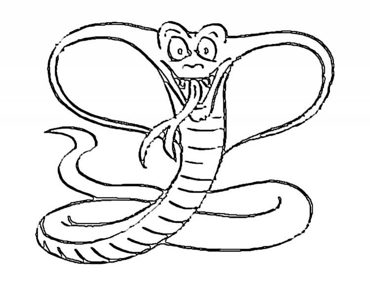 Раскраска змейка