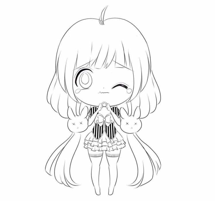 Раскраски для девочек аниме