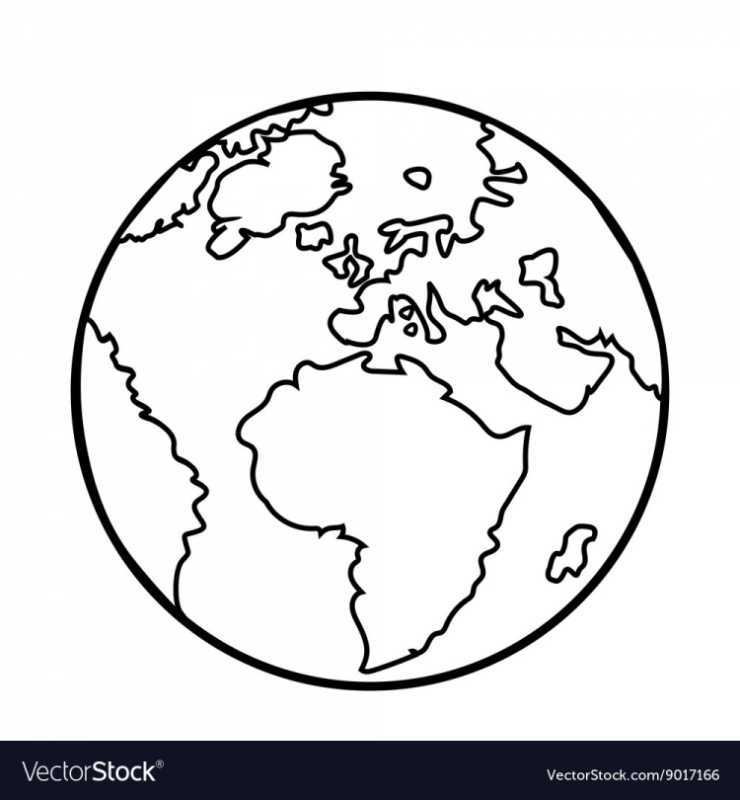 Земля раскраска