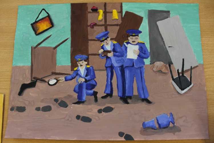 Конкурс детского рисунка полиция