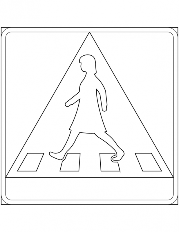 Предупреждающие знаки для раскрашивания