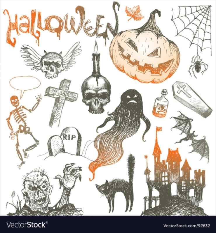 Череп контур