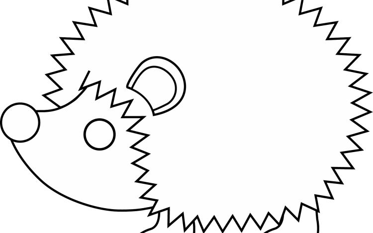 Ёжик раскраска для детей