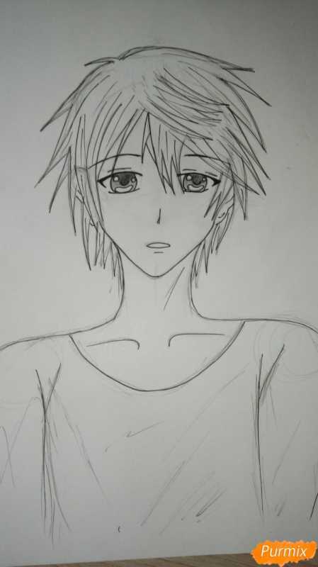 Аниме лицо мальчика