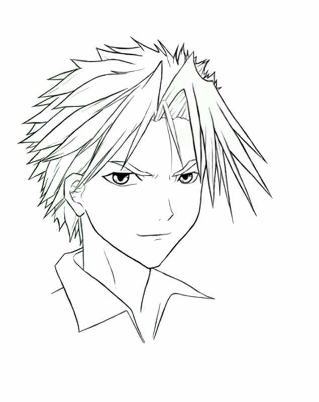 Срисовать аниме мальчики