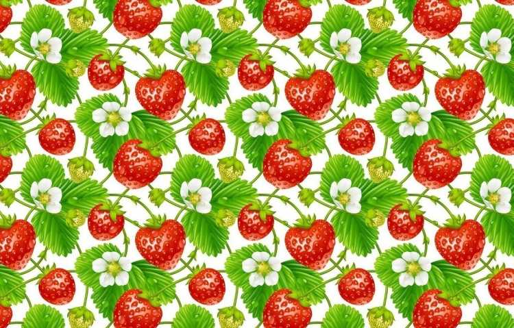 Клубника орнамент