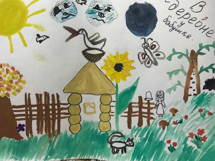 Рисунки на летнюю тему для школьников