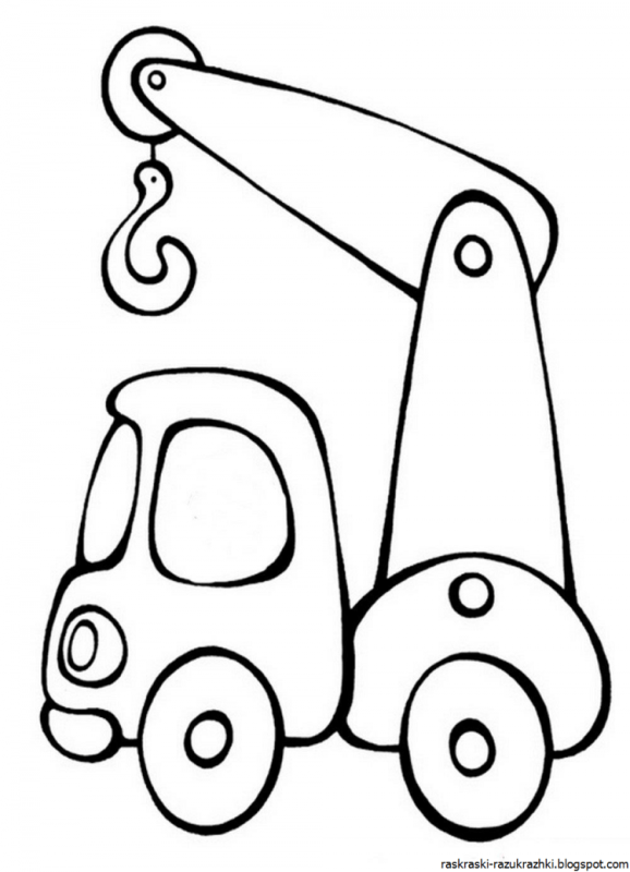 Раскраски для малышей транспорт