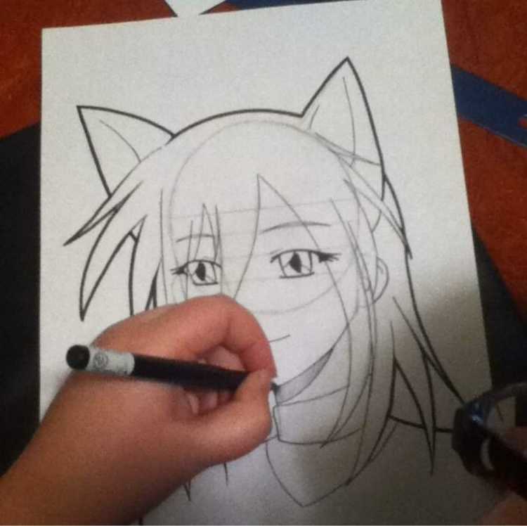 Урок срисовки аниме