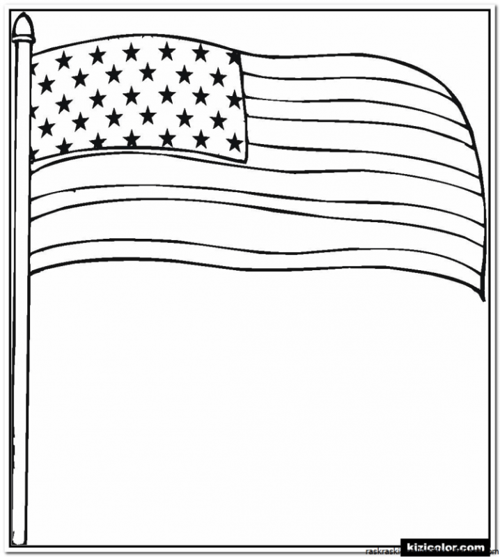 Флаг раскраска для детей
