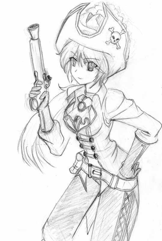 Пираты девушки раскраски