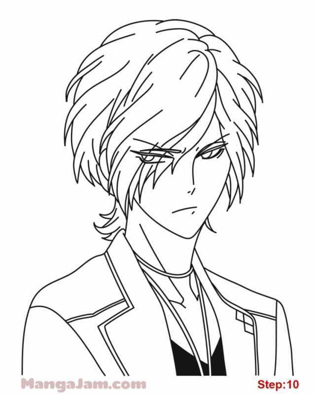 Субару Сакамаки черно белый