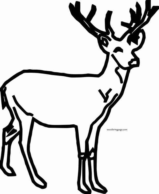 Оленm раскраска для детей