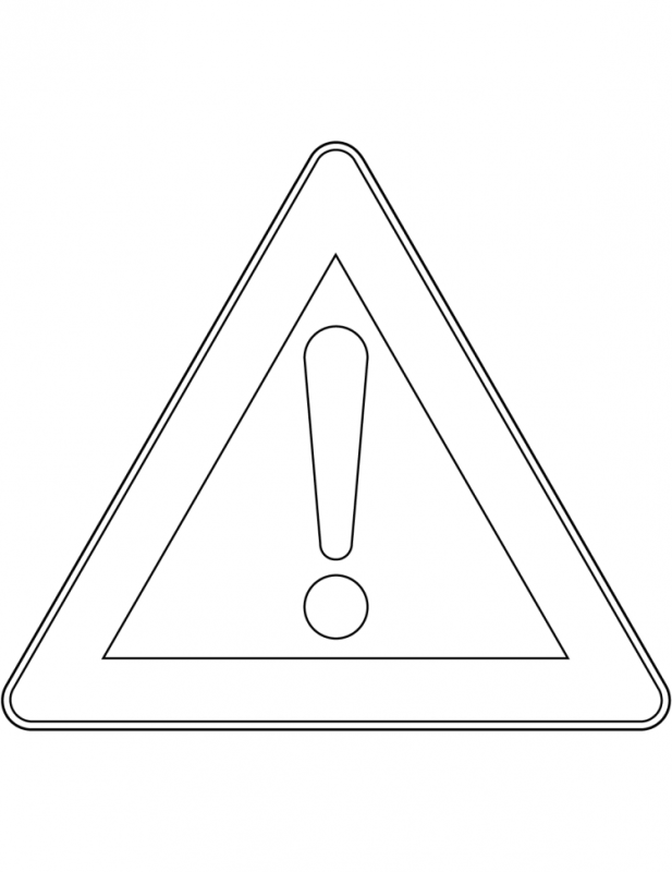 Дорожные знаки для малышей раскраска