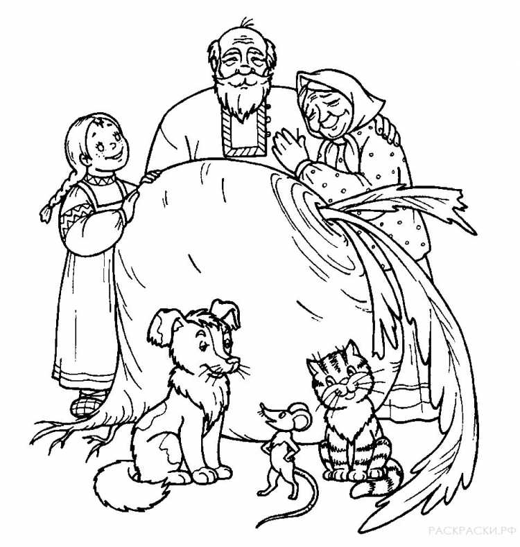 Раскраски русские народные сказки