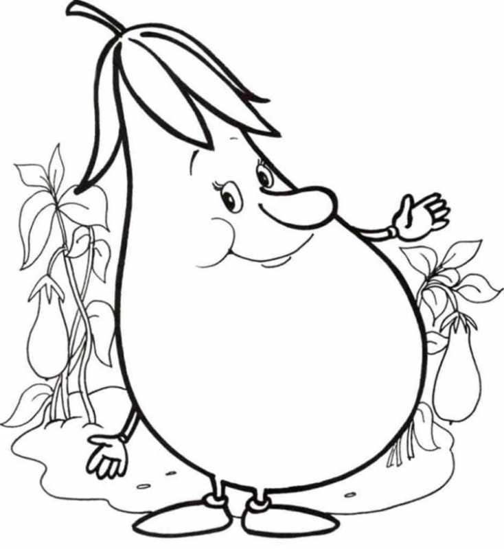 Картошка раскраска