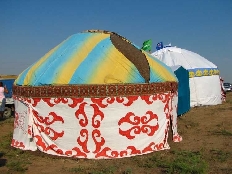 Башкирская юрта в разрезе