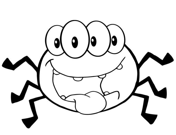 Паук на паутине для детей