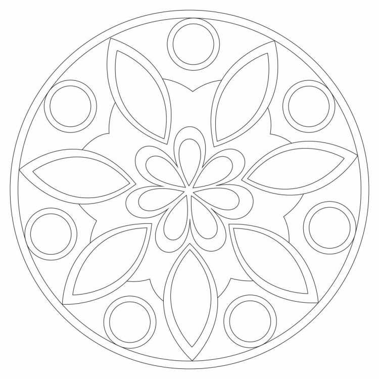 Декоративный орнамент в круге